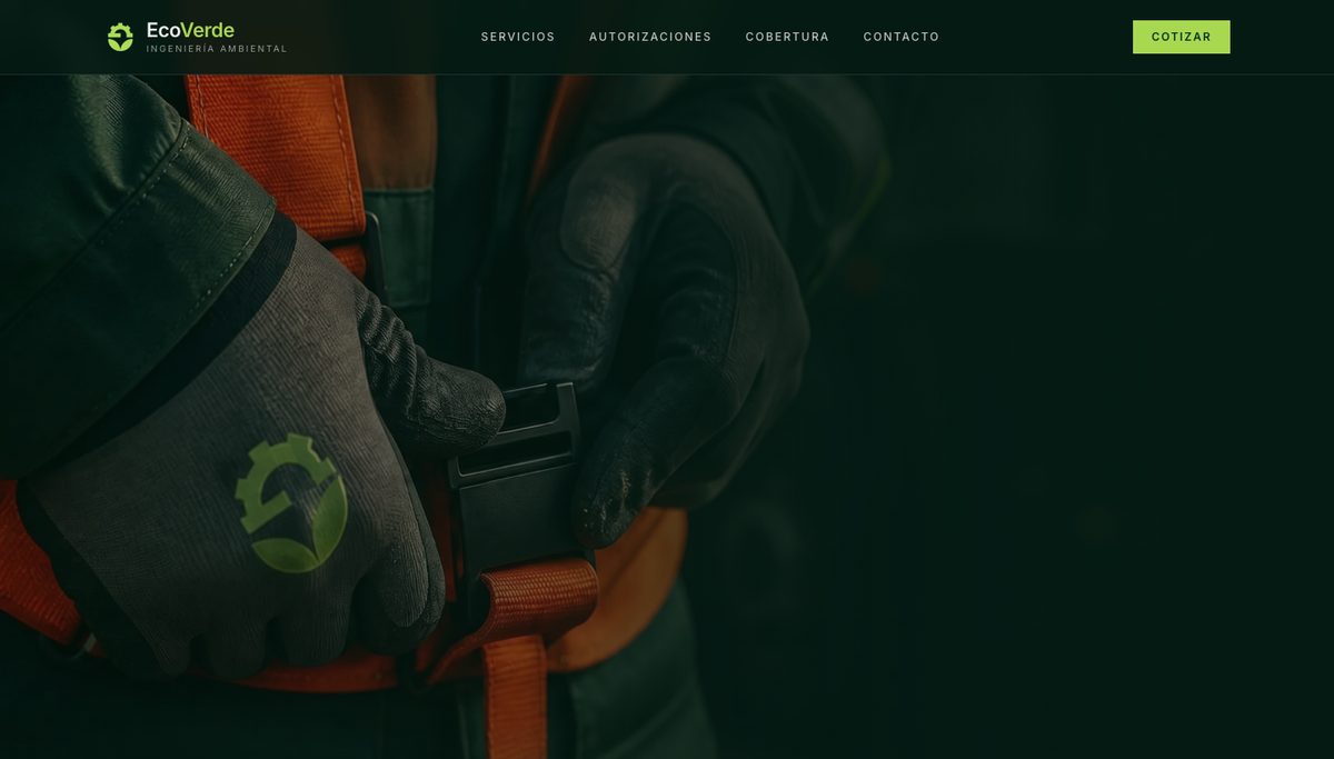 Portada de la web de EcoVerde